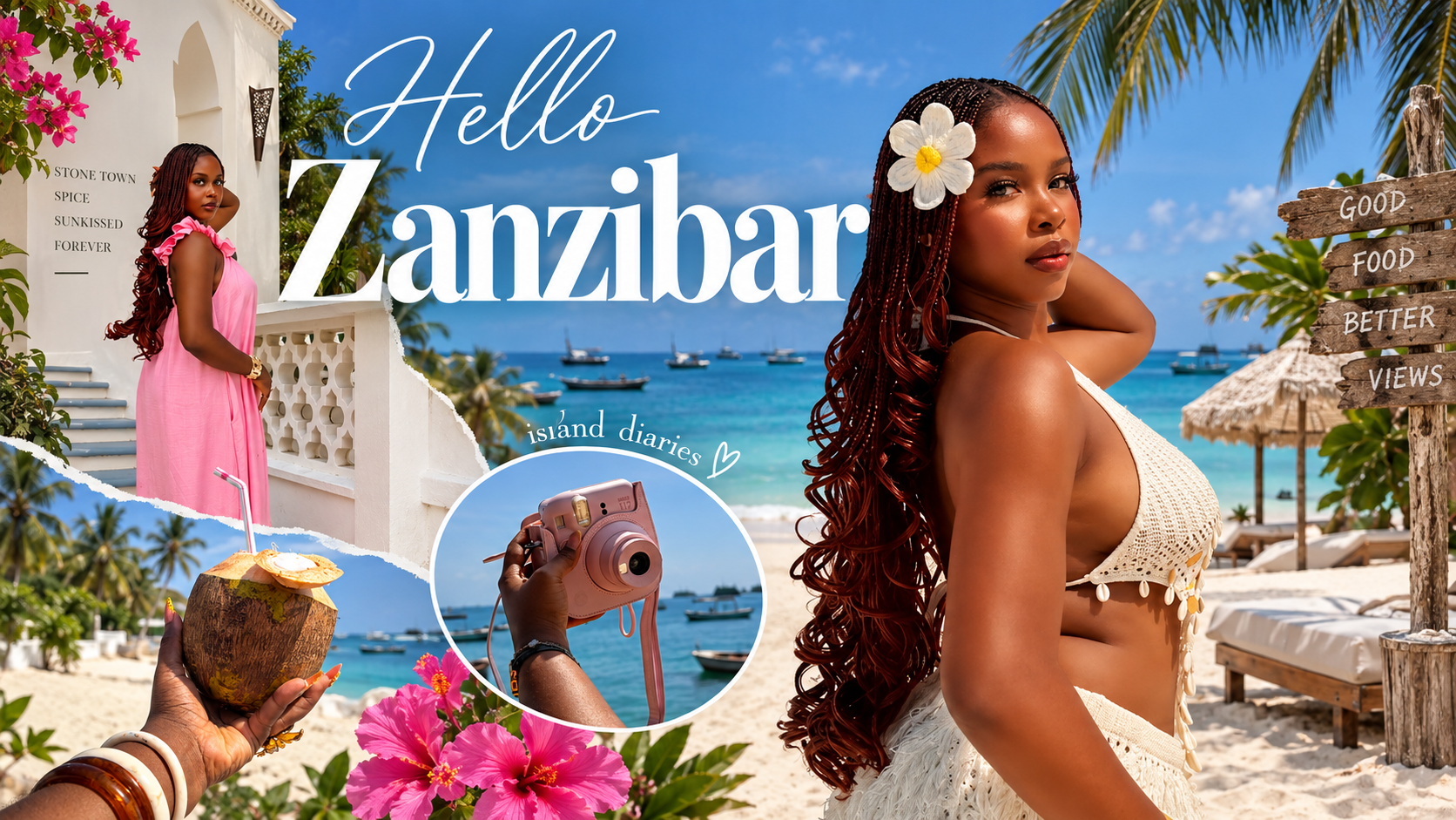 Zanzibar Travel thumbnail design